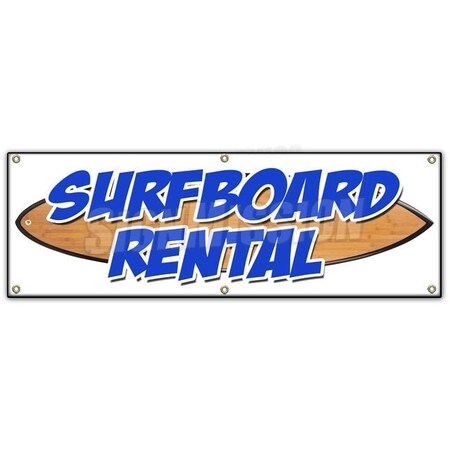 Signmission SURFBOARDS RENTALBANNER SIGN water jet ski boats canoe kayak surfing B-72 Surfboards Rental